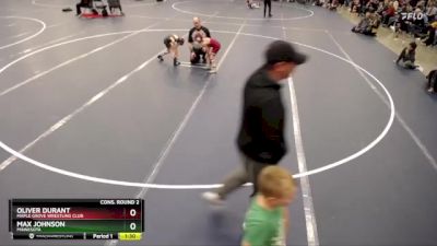 Cons. Round 2 - Oliver Durant, Maple Grove Wrestling Club vs Max Johnson, Minnesota