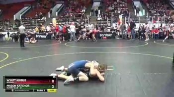 85 lbs Finals (8 Team) - Mason Katchor, Dundee Blue vs Wyatt Kimble, Hudson