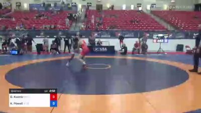 60 kg Quarters - Dylan Koontz, Ohio Regional Training Center / TMWC vs KeVon Powell, Scorpion Wrestling Club