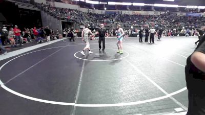 140 lbs Consi Of 4 - Maddox Girard, Team Oklahoma vs Damien Ross, Mountain Home Flyers