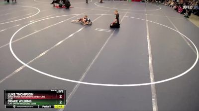 Cons. Round 3 - Luke Thompson, Coon Rapids Mat Bandits Wrestling Club vs Drake Wilking, Flat Earth Wrestling Club