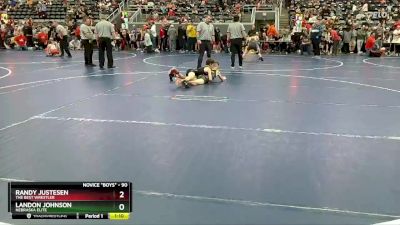 90 lbs Champ. Round 1 - Randy Justesen, The Best Wrestler vs Landon Johnson, Nebraska Elite