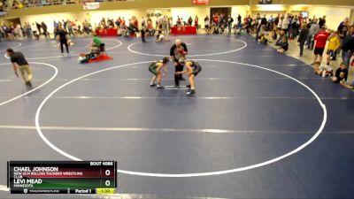 92 lbs Champ. Round 2 - Chael Johnson, New Ulm Rolling Thunder Wrestling Club vs Levi Mead, Minnesota