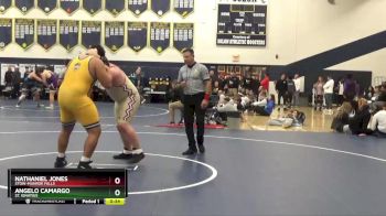 285 lbs 5th Place Match - Nathaniel Jones, Stow-Munroe Falls vs Angelo Camargo, St. Ignatius