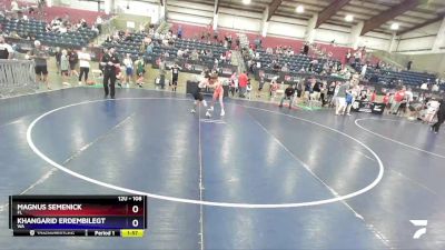 108 lbs Quarterfinal - Magnus Semenick, FL vs Khangarid Erdembilegt, WA