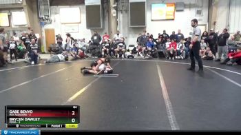 84 lbs Round 3 (8 Team) - Brycen Dawley, POWA vs Gabe Benyo, Mat Assassins