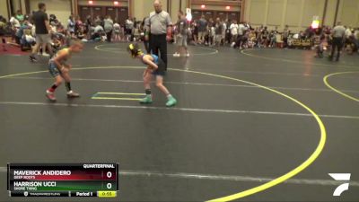 44 lbs Quarterfinal - Maverick Andidero, Deep Roots vs Harrison Ucci, Shore Thing