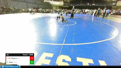 63 lbs Cons. Round 3 - Marcus Rogers, Federal Way Spartans Wrestling vs Levi Neer, Ferndale Force Wrestling Club