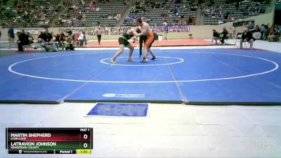 285 lbs Cons. Round 1 - Martin Shepherd, Lynn Camp vs Latravion Johnson, Henderson County