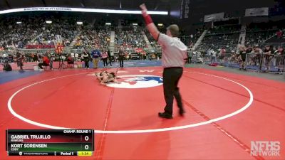 3A-126 lbs Champ. Round 1 - Kort Sorensen, Cody vs Gabriel Trujillo, Rawlins