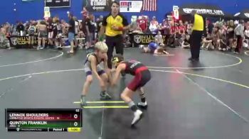 52 lbs Round 3 (6 Team) - Lennox Shoulders, Combative Sports Athletic Center vs Quinton Franklin, Ares