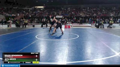 220 lbs Quarterfinal - Brash Henderson, Silverton HS vs Seth Brock, Eagle