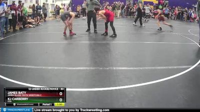 80 lbs Quarterfinal - James Baty, James Island Youth Wrestling C vs Kj Carberry, C2X