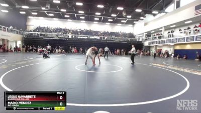 165 lbs Champ. Round 1 - Mario Mendez, Rio Hondo vs Jesus Navarrete, Bakersfield College