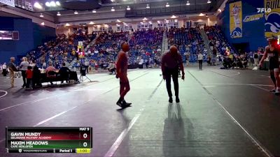 126 lbs Cons. Round 1 - Gavin Mundy, Delaware Military Academy vs Maxim Meadows, Cape Henlopen