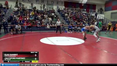 120 lbs Champ. Round 2 - Elias Ramirez, Rancho Bernardo vs Cristoforo Martinez, Del Norte