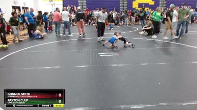 38 lbs Semifinal - Gunner Smith, Summerville Takedown Club vs Paxton Culp, Cane Bay Cobras