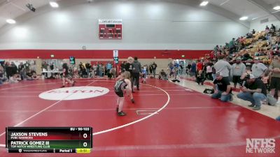 96-103 lbs Round 1 - Patrick Gomez Iii, Top Notch Wrestling Club vs Jaxson Stevens, PVBC Warriors