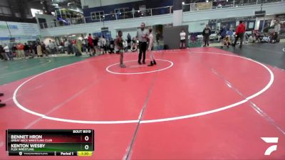 106 lbs Quarterfinal - Kenton Wesby, Flex Wrestling vs Bennet Hron, Great Neck Wrestling Club