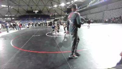 130 lbs 1st Place Match - Maverick Myers, Unattached vs Jake Sullivan, Okanogan Underground Wrestling Club