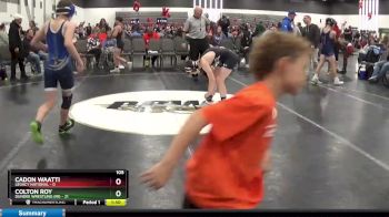 105 lbs Round 2 (8 Team) - Cadon Waatti, Legacy National vs Colton Roy, Dundee Wrestling (MI)