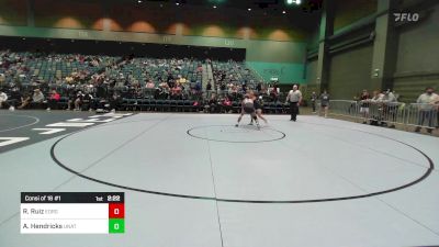 133 lbs Consi Of 16 #1 - Raul Ruiz, Eastern Oregon University vs Allan Hendricks, UNATT-Embry-Riddle