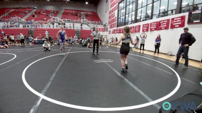 110 lbs Rr Rnd 4 - PAISLEY MARSH, Noble Takedown Club vs Juel Ross, Harrah Little League Wrestling