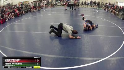 80 lbs Round 3 (6 Team) - Henry Antrobus, Indiana Blue vs Christian West, Kansas Rattlers