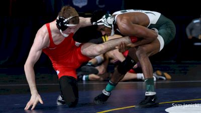 133 lbs Semifinal - Cullan Schriever, Iowa vs Rayvon Foley, Michigan State