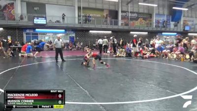 55 lbs Quarterfinal - Mackenzie McLeod, Bison Takedown vs Hudson Conner, Elevate Wrestling Club