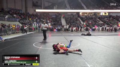 60 lbs Cons. Round 3 - Lilo Gebara, Frontenac Youth Wrestling Club vs River Stephens, Abilene