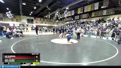 220 lbs Cons. Round 2 - Jai Guerra, Vacaville vs Ben Quirk, Arroyo Grande