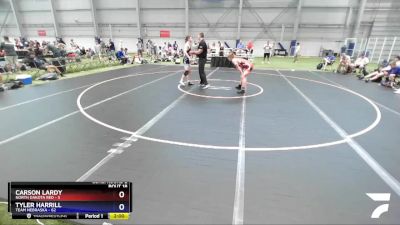 145 lbs 2nd Wrestleback (16 Team) - Carson Lardy, North Dakota Red vs Tyler Harrill, Team Nebraska