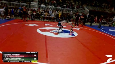 67 lbs Cons. Round 2 - Israyel Murillo, Top Of The Rock Wrestling Club vs Lyam Cunningham, Top Of The Rock Wrestling Club