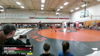 61-64 lbs Round 2 - Zoey Redder, Powell Wrestling Club vs Joslyn Jacksen, Buffalo Outlaws Wrestling