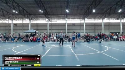 97 lbs Semis & 1st Wrestleback (8 Team) - Manny Marquez, Hammer Heads vs Cooper Wing, Suples