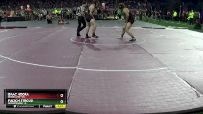 D4-165 lbs Quarterfinal - Fulton Stroud, Iron Mountain HS vs Isaac Noora, Schoolcraft HS