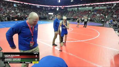 D3-138 lbs Quarterfinal - Lucas Sullivan, Mineral Point vs Andres Sanchez, Wittenberg-Birnamwood