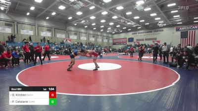 175 lbs Quarterfinal - Brock Kitchen, Buchanan vs Primo Catalano, Chaminade College Prep Sch