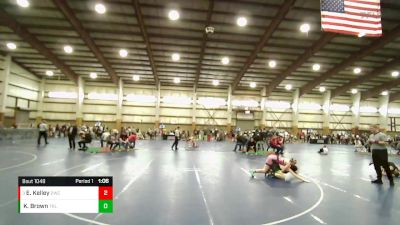 140+ Quarterfinal - Ellasyn Kelley, Diamondville Wrestling Club vs Kahli Brown, Team Real Life