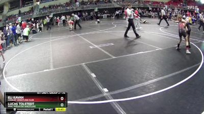 75 lbs Cons. Round 5 - Eli Kavan, Cavalry Wrestling Club vs Lucas Tolstedt, WWC Predator Wrestling