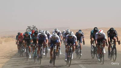 On-Site: Battle Through Desert Crosswinds Comes Down To Sprint Finish On Stage 3 Of 2022 Saudi Tour