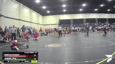 91 lbs Round 4 - Gabriel Diaz, PALMETTO STATE WRESTLING ACADEMY vs Marcus Soukup, North Carolina Wrestling Factory