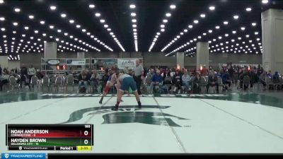 165 lbs Placement (4 Team) - Noah Anderson, Cornerstone vs Hayden Brown, Oklahoma City