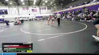 126 lbs Quarters - Aidan Renwick, Walla Walla vs Logan Stansberry, Flathead