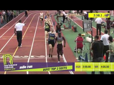 B Mile H02 (Nye takes down Cheserek! HS Indoor Nationals 2012)