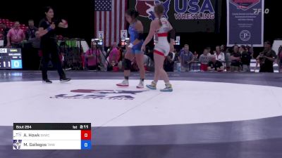 55 kg Semis - Alisha Howk, Sunkist Kids Wrestling Club vs Marissa Gallegos, Titan Mercury Wrestling Club