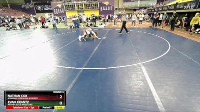 135-136 lbs Round 3 - Nathan Cox, Alabama Takedown Academy vs Evan Krantz, Nevada Elite Wrestling