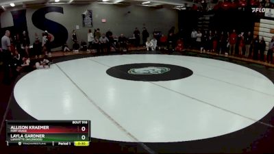 130 lbs. Cons. Round 5 - Allison Kraemer, Fort Osage vs Layla Gardner, Lafayette (Wildwood)