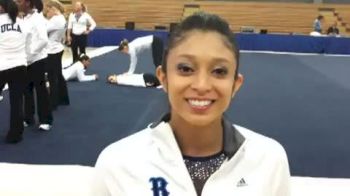 Vanessa Zamarripa before Senior night at UCLA